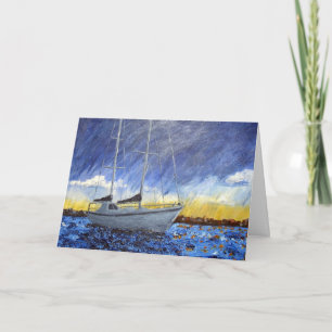 Sailboat Birthday Card Karte
