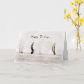 Sailboat Birthday Card Karte (Gelbe Blume)