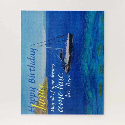 Sailboat Birthday Card Puzzle (Vertikal)