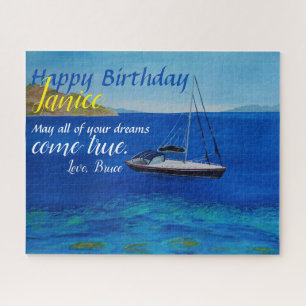 Sailboat Birthday Card Puzzle