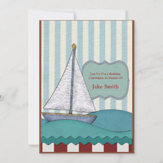 Sailboat Birthday Einladung