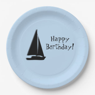 Sailboat Birthday Pappteller