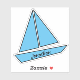 Sailboat Birthday Party Aufkleber