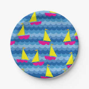 Sailboat Birthday Party Pappteller