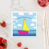 Sailboat Birthday Party Serviette (Beispiel)