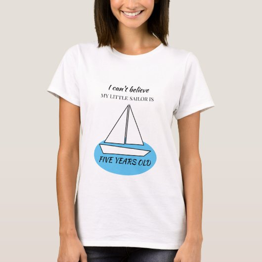 Sailboat Birthday Party T-Shirt (Vorderseite)