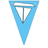 Sailboat Birthday Party Wimpelkette (Erste Fahne)