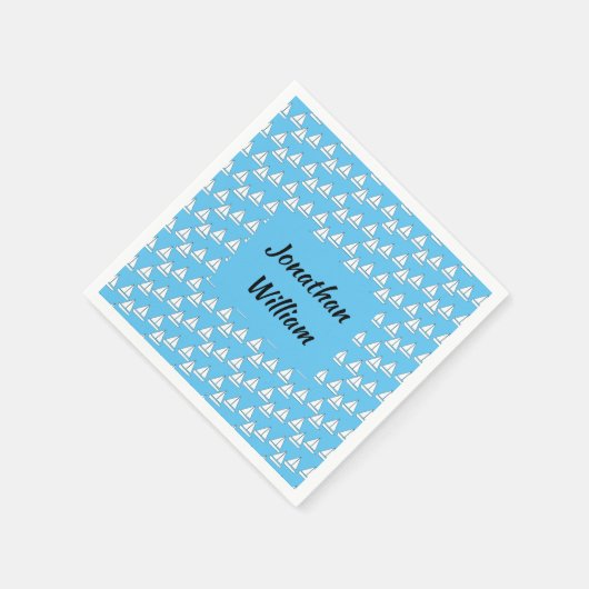 Sailboat Birthday Serviette (Ecke)