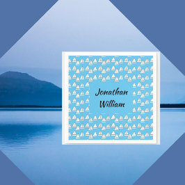 Sailboat Birthday Serviette