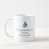 Sailboat Blue Adjust Sails Nautic Kaffeetasse (Links)