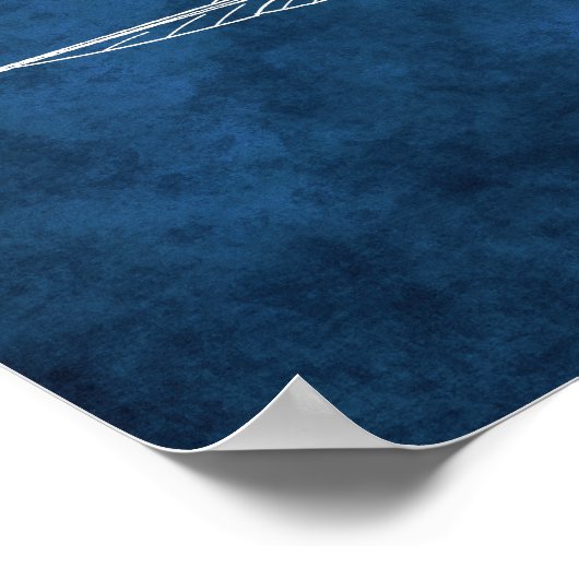 Sailboat Blueprint #2 Schöne Dekoration (Ecke)