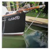 Sailboat Bow Sprit on CeramicTile Fliese (Vorderseite)