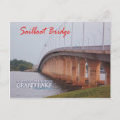 Sailboat Bridge Grove Oklahoma Postkarte 2 (Vorderseite)