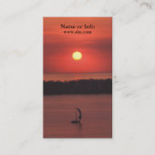 Sailboat Business Card Visitenkarte (Vorderseite)