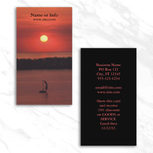 Sailboat Business Card Visitenkarte