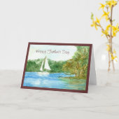 Sailboat-Card Karte (Gelbe Blume)