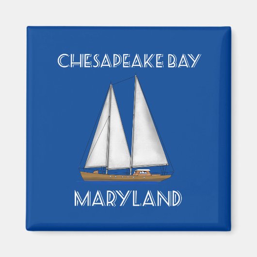 Sailboat Chesapeake Bay Maryland Magnet (Vorne)