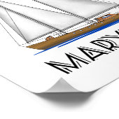 Sailboat Chesapeake Bay Maryland Poster (Ecke)