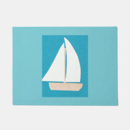 Sailboat Door Mat Fußmatte