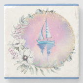 Sailboat Dreams Steinuntersetzer (Vorderseite)