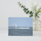 Sailboat Foto Postcard Postkarte (Stehend Vorderseite)
