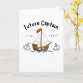 Sailboat Future Captain Children Karte (Gelbe Blume)