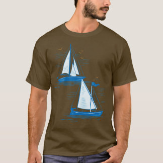 Sailboat Geschenk Hobby Sailor Skipper Segeln T-Shirt