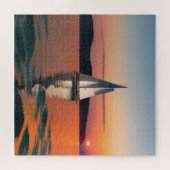 Sailboat Gliding auf Calm Waters Puzzle (Horizontal)