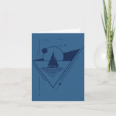 Sailboat greeting card karte (Vorderseite)