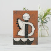 Sailboat Grußkarte Karte (Stehend Vorderseite)