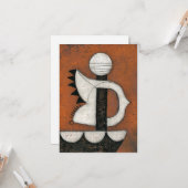 Sailboat Grußkarte Karte (Vorderseite/Rückseite Beispiel)