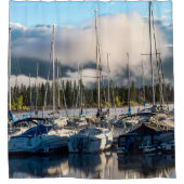 Sailboat Hafen // Lake Dillon Colorado Duschvorhang (Vorderseite)