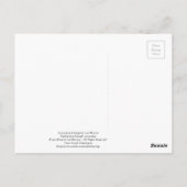 Sailboat - "Ich erschaffe ein Leben in meiner Lieb Postkarte (Rückseite)