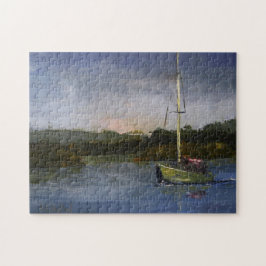 Sailboat Impressionistische Original Kunst Herausf Puzzle