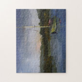 Sailboat Impressionistische Original Kunst Herausf Puzzle (Vertikal)