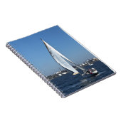 Sailboat In Halifax, NS Notebook Notizblock (Rechte Seite)