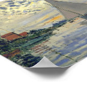 Sailboat in Le Petit-Gennevilliers Poster (Ecke)