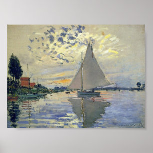 Sailboat in Le Petit-Gennevilliers Poster