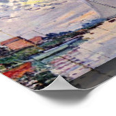 Sailboat in Le Petit-Gennevilliers von Claude Mone Poster (Ecke)