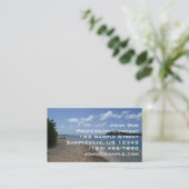 Sailboat in the Distance at St. Thomas Visitenkarte (Stehend Vorderseite)