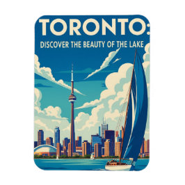 Sailboat in Toronto Canada Travel Magnet