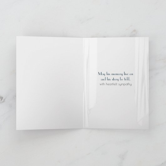 Sailboat In Window for Beileid Karte (Innenseite)