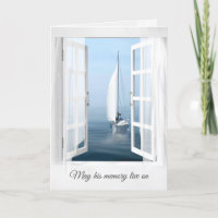 Sailboat In Window for Beileid