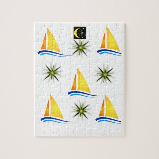 Sailboat Jigsaw Puzzle (Vertikal)