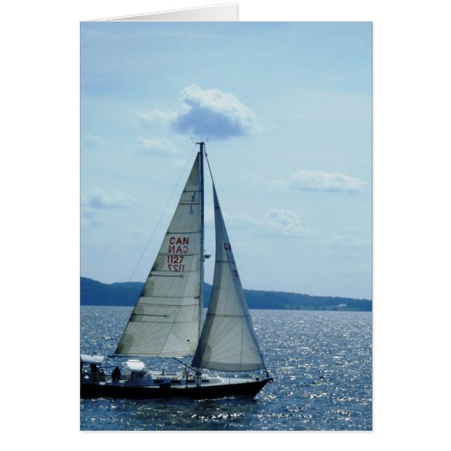 "Sailboat, Lake Champlain" (Vorne)