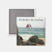 Sailboat Magnet (Vorderseite/Rückseite)