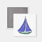 Sailboat Magnet (Vorderseite/Rückseite)