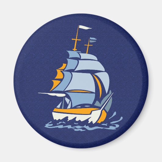 Sailboat-Magnet, kundenspezifisch Magnet (Vorne)