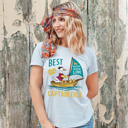 Sailboat Mama Duck & Babies - Kinderreise ART T-Shirt