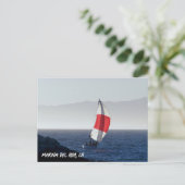 Sailboat - Marina Del Rey, CA Postkarte (Stehend Vorderseite)